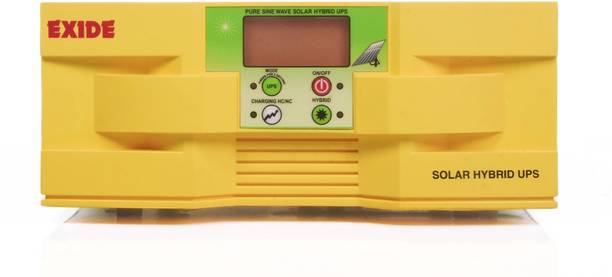 LUMINOUS Exide1100 Solar Hybrid UPS Inverter WIth 150Ah Solar Battery, LCD Display, Solar 1100 Inverter With Solar 150Ah Battery with 3 Year Warranty Solar Compatible Pure Sine Wave Inverter