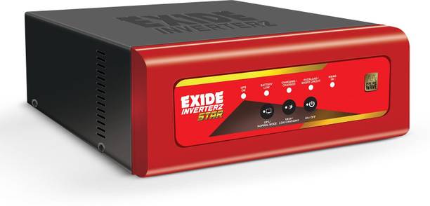 EXIDE STAR12V700 700VA Star STAR12V700 700VA Pure Sine Wave Inverter | 12V Home UPS for 2–3BHK Homes with 42 Months Warranty Pure Sine Wave Inverter