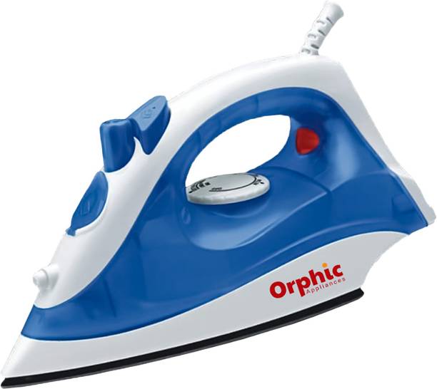 ORPHIC APPLIANCES Lightweight Iron with Non-Stick Soleplate, Adjustable Temperature & Steam Burst 1200 W Steam Iron