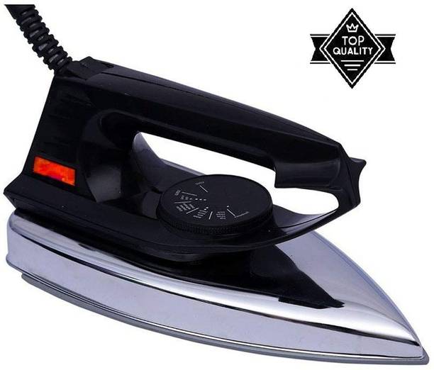 Thriftoria Dual coated non-stick soleplate automatic iron box everyday ironing press 750 W Dry Iron