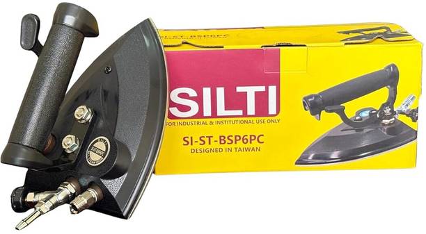 SILTI Industrial Heavy-Duty Non-Electric, Boiler-Operated, Metal Baseplate, Heavy Grip 0 W Steam Iron