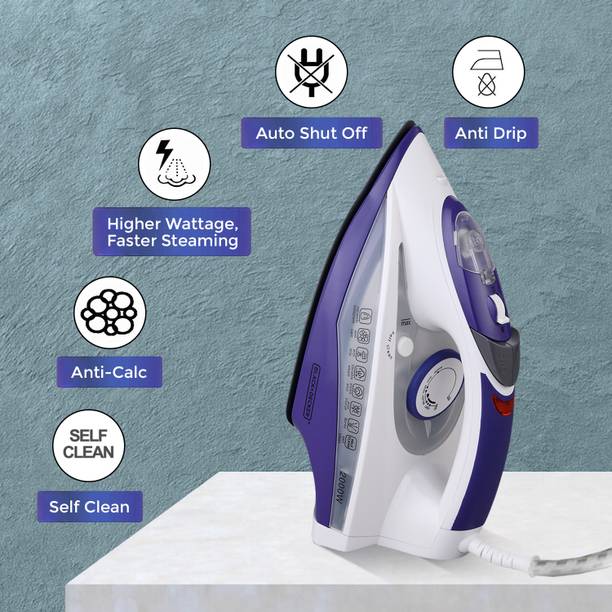 Black & Decker 16120 2000 W Steam Iron  (Blue, White)