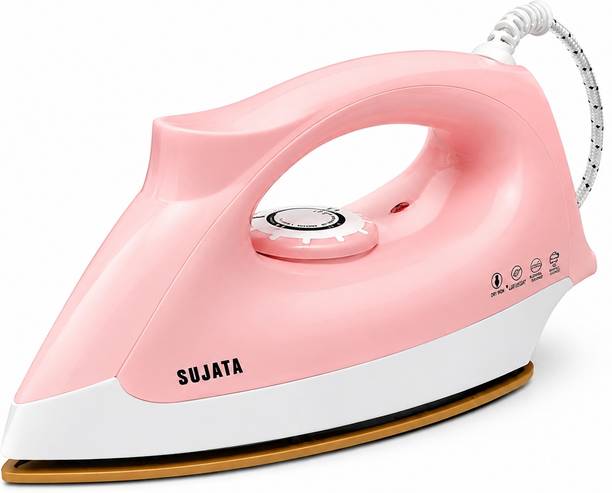 SUJATA Smooth Slide Plus 1200W Dry Iron with American Heritage Non-Stick Soleplate, 1200 W Dry Iron