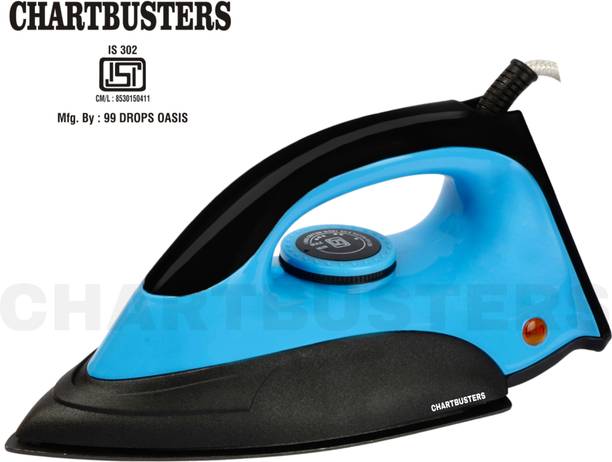 Chartbusters by CHARTBUSTERS GLIDE PRO X 1000 W Dry Iron