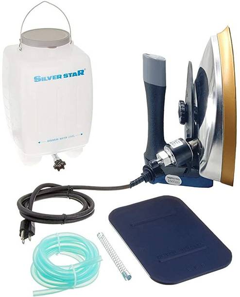 SILVER STAR STEAM 1800W [New Model 2023] 4 ltr water tank 1800 W Steam Iron with teflone shue 1800 W Steam Iron