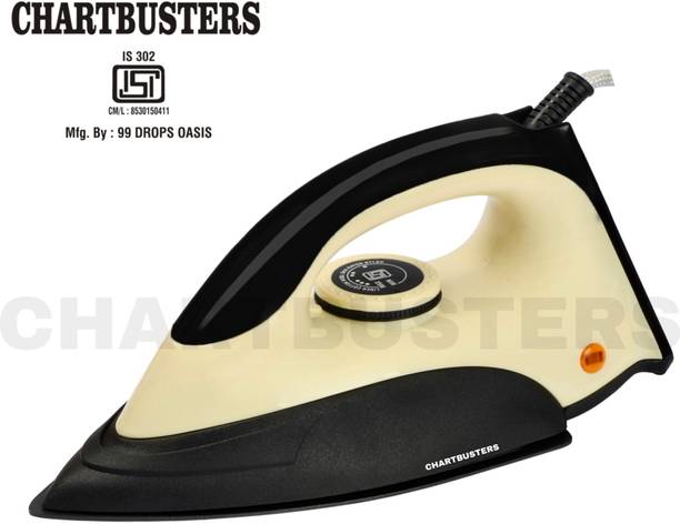 Chartbusters by CHARTBUSTERS GLIDE PRO X 1000 W Dry Iron