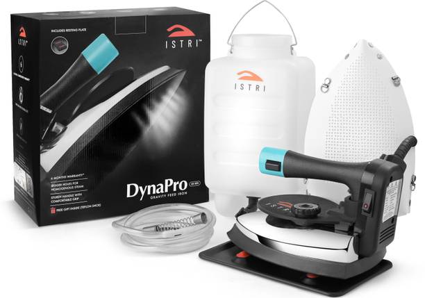 Istri DynaPro Steam Iron 1250 Watts| 230V India's Double ISI Mark Industrial Iron 1250 W Steam Iron