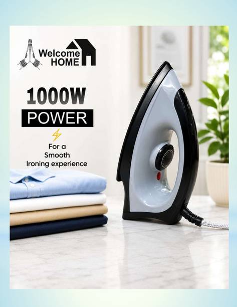 Welcome Home Grey-Dry-Iron64 1000 W Dry Iron