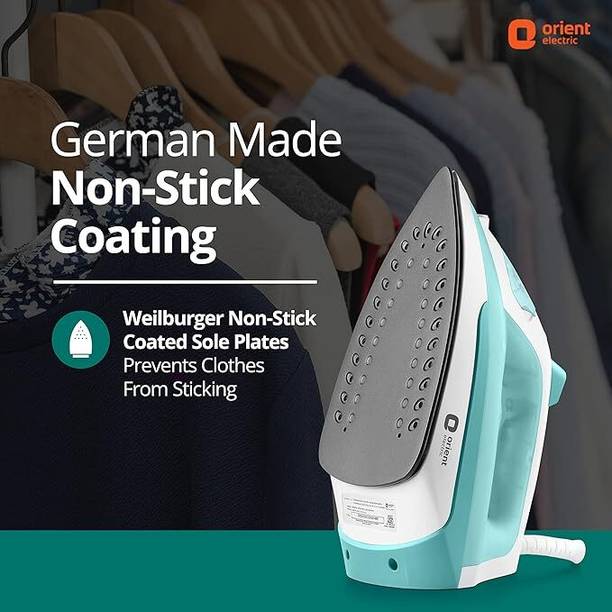 Orient Electric Electric Fabrifeel SIFF20WGP 2000 W Steam Iron (White, Green) 2000 W Steam Iron  (White, Skyblue)