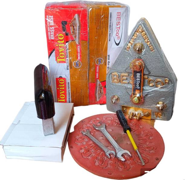 Tovito by Bestco 6.5 kg 14 Pound Brass Plate Manual Laundry Electric Iron, Made in India with Tool kit 800 W Dry Iron