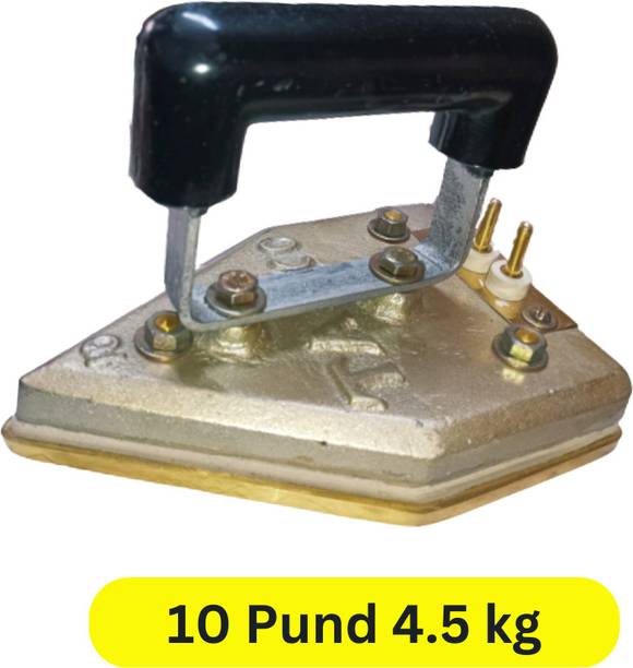 Tovito 10 pounds (4.5 kg) Tajco, Tejco Electric Brass Plate Industrial Iron,Model 2023 600 W Dry Iron
