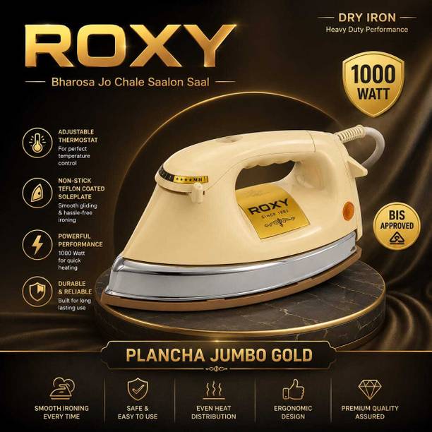 Roxy by ROXY PLANCHA JUMBO GOLD 1000 W Dry Iron