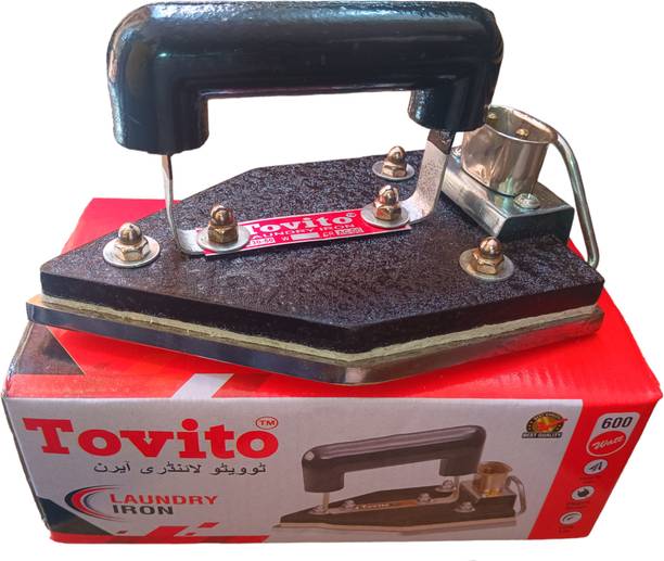 Tovito by Tovito 3Kg Manual Commercial Laundry electric iron box heavy, Made in India, Pluck/Wire 600 W Dry Iron