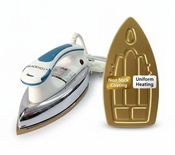 Black Hot Heavy Duty Blue-White 1000W Heavy Weight Dry Iron 1000 W Dry Iron