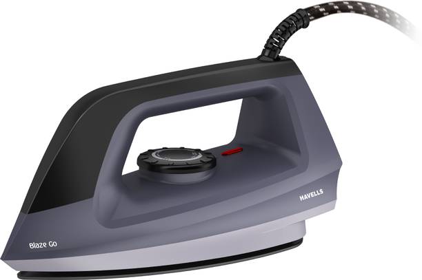 HAVELLS Blaze Go Heavy Weight Dry Iron comes with the powerful 1000 W Heating Element 1000 W Dry Iron