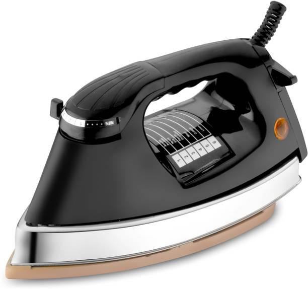 Zokasa Plancha Pro Heavy Weight Golden Sole Plate 2 Year Warranty 1000 W Dry Iron