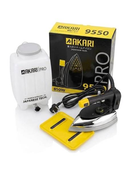 SILTI by Akari Akari 300L 9950 PRO Premium high pressure steam iron box with teflon shoes tank 1850 W Steam Iron