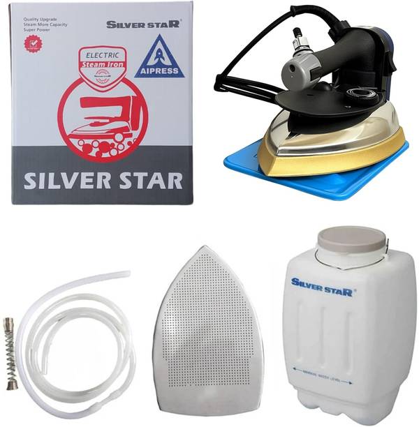 Silver Star by AIPRESS STEAM IRON ES300 L 1800W FULL STEAM 220 W Steam Iron