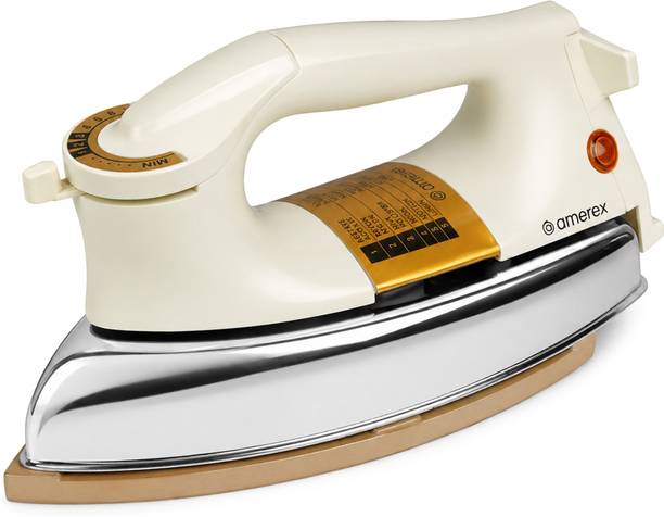 Amerex Heavy Weight Dry Iron 1000W with Non-Stick Soleplate & Thermal Protection 1000 W Dry Iron