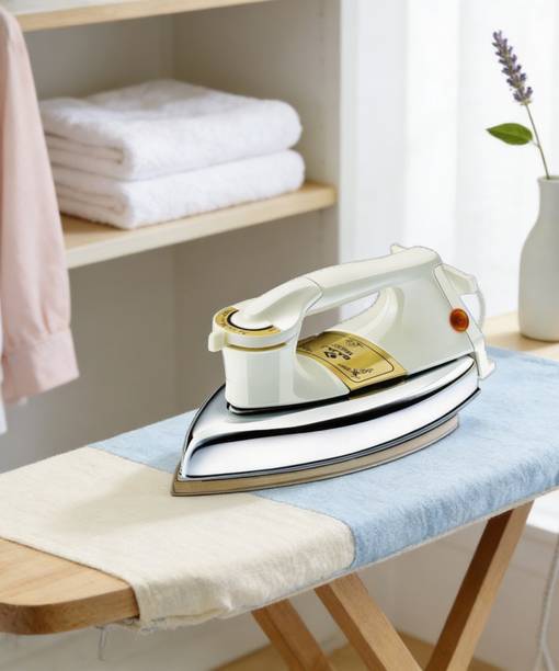 BAJAJ 1.5KG Heavy Weight Instant Heat Gold plate coated non stick 1000 W Dry Iron