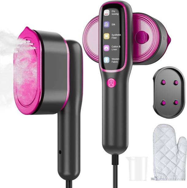 mefine by kikvi Steamer Iron Portable 2-in-1 Handheld Iron Kills 99.9%* Bacteria 1200 W Garment Steamer