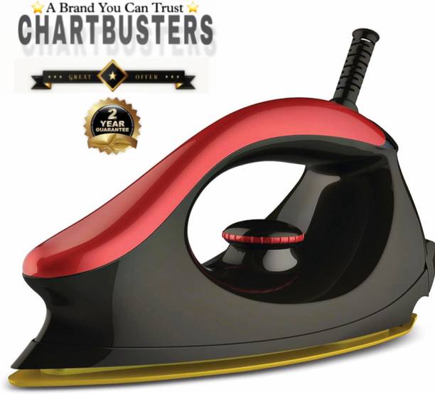 Chartbusters by CHARTBUSTERS MAJESTIC CROWN CURVE DESIGN CURVY LOOK 1000-Watt DRY IRON [2-YEAR WARRANTY] 1000 W Dry Iron