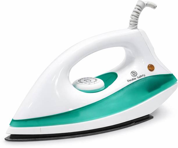 Double Safety by Double Safety Phuket Dry Iron Green color press 1000 watts fast heating 1000 W Dry Iron