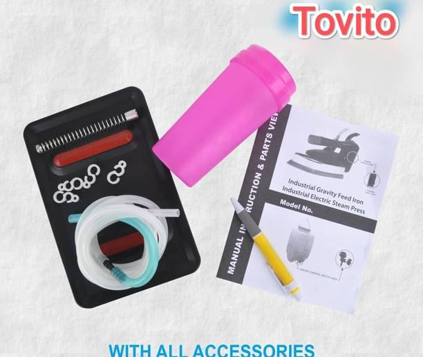 Tovito by SILTI 1600W ES 300 L -, New Model 2023, High quality for drycleaners and tailors 1200 W Steam Iron