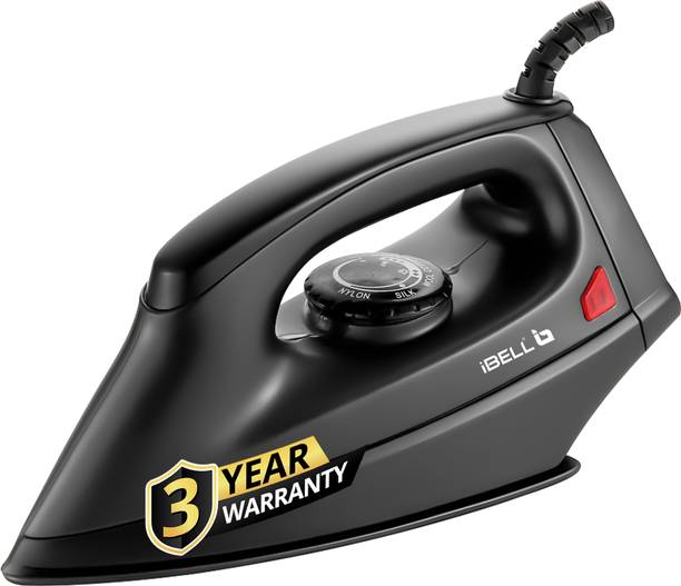 iBELL PASSION Iron Box,Non-Stick Soleplate, Shock-Proof Body,3 Year Warranty 1000 W Dry Iron
