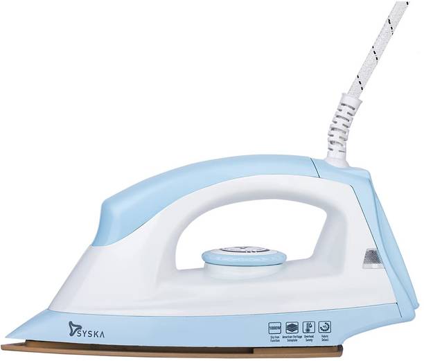 Syska SDI-07 Iron Press Iron Box, Dry Iron, Electric Press, Dry Iron Press for Clothes 1000 W Dry Iron