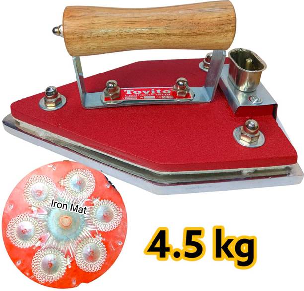 Tovito by Royaltech 4.5 kg commercial manual industrial laundry electric iron box 750 W Dry Iron