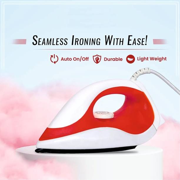Webilla Dry Iron Non-Stick Light Weight Iron 1000 W Dry Iron