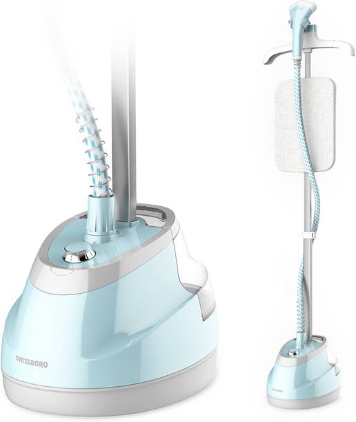 swissboro Wego Garment Steamer 1.6L WaterTank | 8 Steam Settings 2000W 35g/min Steam 45Sec 2000 W Garment Steamer