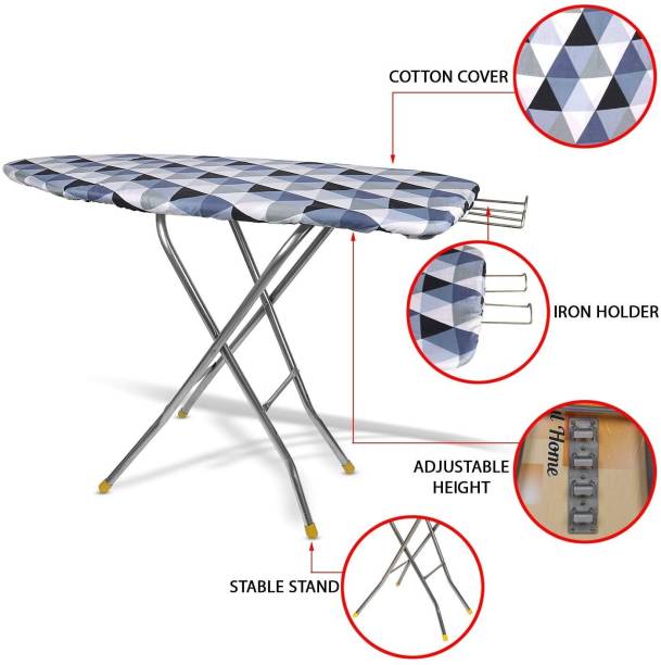 SWINGISH wooden Self Standing Folding Ironing Board (Color May Vary, Multi-Color) Ironing Board