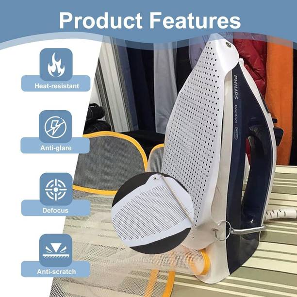 BLASE ENTERPRISE Iron Teflon Cover Steam Soleplate Non Stick Heat Resistant Protector (Pack 01) 100 W Dry Iron