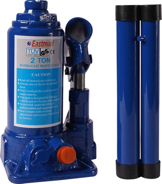 EASTMAN Hydraulic Bottle Jacks Alloy Steel, Heavy Duty Capacity 10 Ton, Jack Post