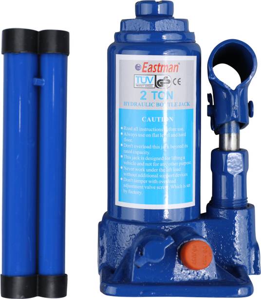 EASTMAN Hydraulic Bottle Jacks Alloy Steel, Heavy Duty Capacity 2 Ton, Jack Post