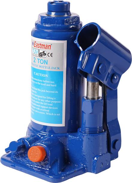 EASTMAN Hydraulic Bottle Jacks Alloy Steel, Heavy Duty Capacity 5 Ton, Jack Post