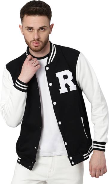 Men Colorblock Varsity Jacket