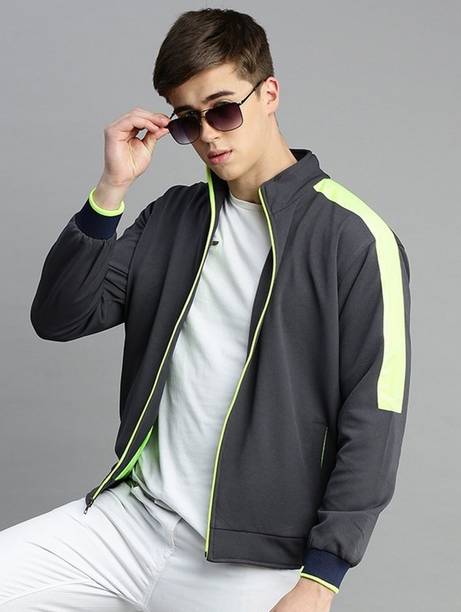 Men Colorblock Bomber Jacket