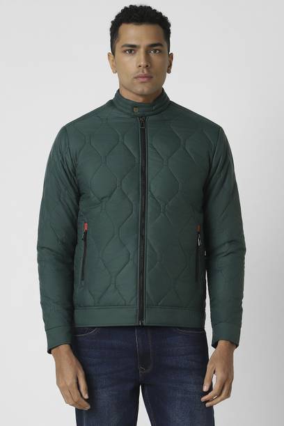 Men Self Design Casual Jacket