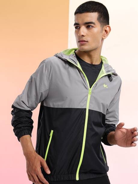 Men Colorblock Sports Jacket