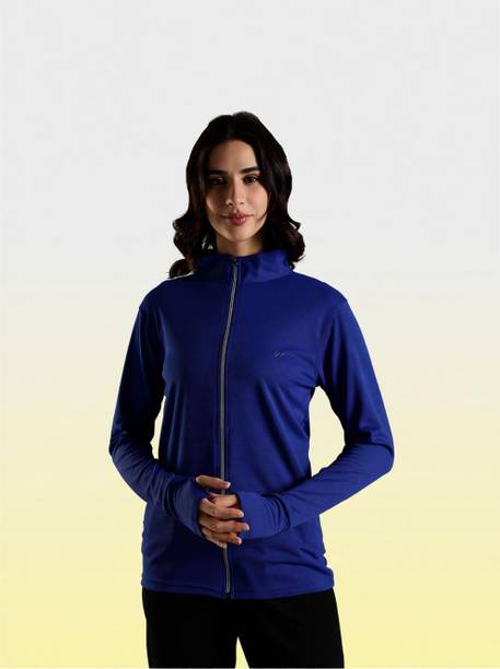 BLUE TYGA Sunscreen Jacket UV protection UPF 50+ Women Solid Sports Jacket