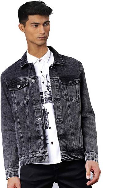 Price History of Men Solid Denim Jacket from Flipkart 2_144660724