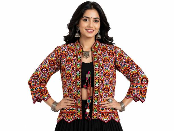 Women Embroidered Ethnic Jacket