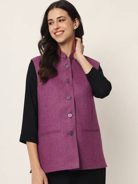Women Solid Nehru Jacket