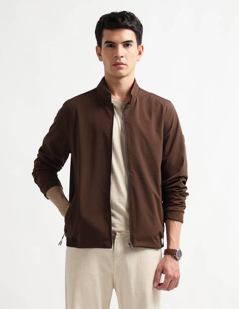 Men Solid Casual Jacket