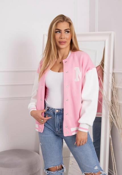 Women Colorblock Varsity Jacket