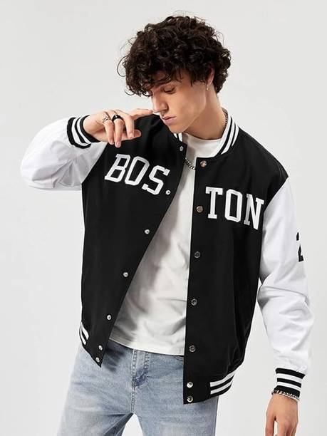 Men Embellished Fleece Jacket