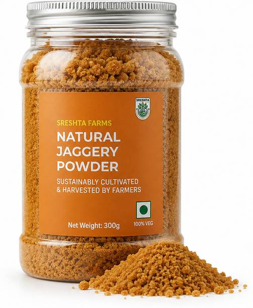 Sreshta farms Natural Gur Powder| Unrefined Jaggery | No Added Chemicals Granules Jaggery